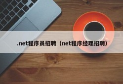 .net程序员招聘（net程序经理招聘）